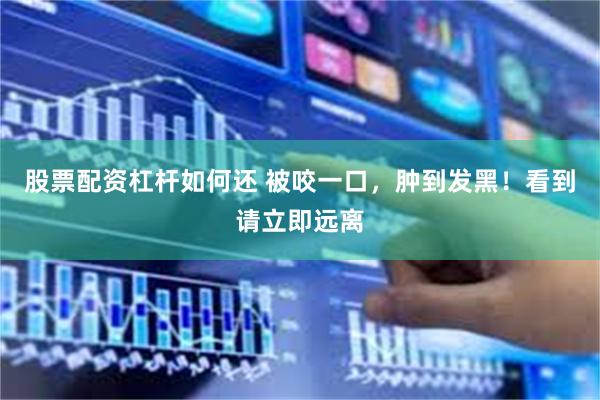 股票配资杠杆如何还 被咬一口，肿到发黑！看到请立即远离