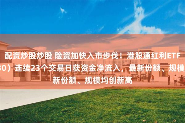 配资炒股炒股 险资加快入市步伐！港股通红利ETF（513530）连续23个交易日获资金净流入，最新份额、规模均创新高