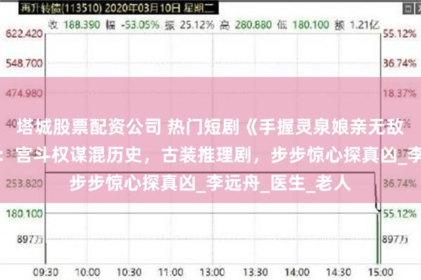 塔城股票配资公司 热门短剧《手握灵泉娘亲无敌》完整全集观看：宫斗权谋混历史，古装推理剧，步步惊心探真凶_李远舟_医生_老人